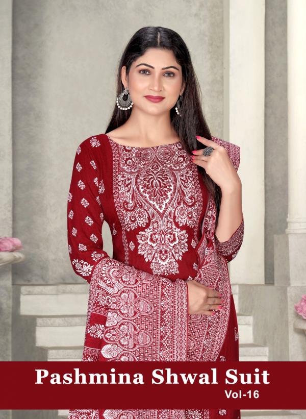 SAT Pashmina Shwal Suit Vol-16 – Dress Material